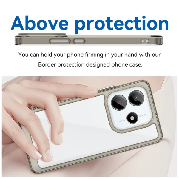 CRYSTAL Ochranný kryt pre Xiaomi Redmi Note 14 5G šedý