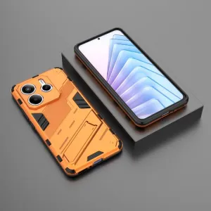 BIB Ochranný obal so stojanom pre Xiaomi Redmi Note 14 5G oranžový
