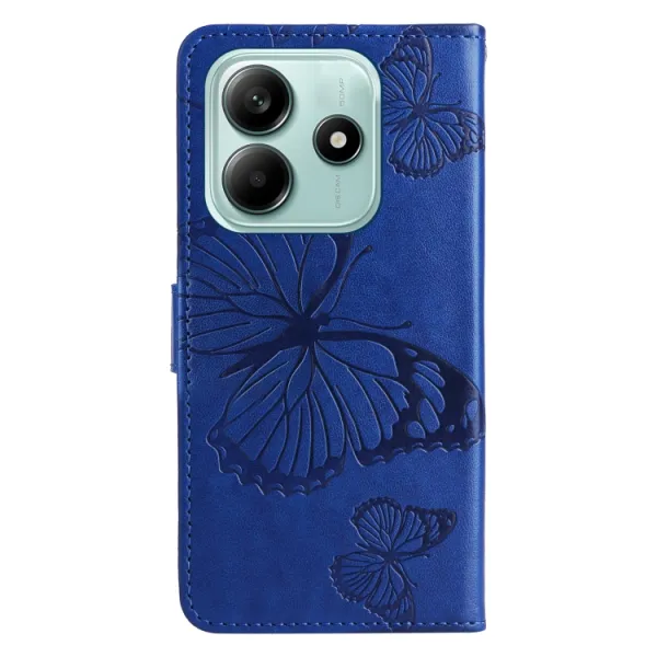 ART BUTTERFLY Peňaženkový obal pre Xiaomi Redmi Note 14 5G modrý