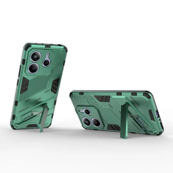 BIB Ochranný obal so stojanom pre Xiaomi Redmi Note 14 5G zelený