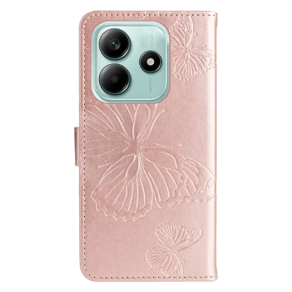 ART BUTTERFLY Peňaženkový obal pre Xiaomi Redmi Note 14 5G ružový