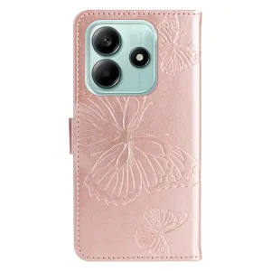 ART BUTTERFLY Peňaženkový obal pre Xiaomi Redmi Note 14 5G ružový