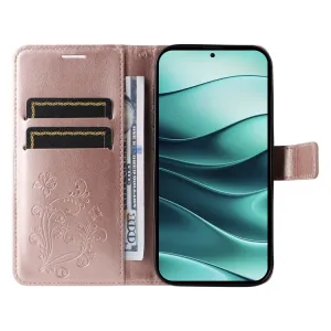 ART BUTTERFLY Peňaženkový obal pre Xiaomi Redmi Note 14 5G ružový