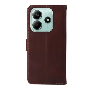 SMOOTH Peňaženkové puzdro pre Xiaomi Redmi Note 14 5G hnedé