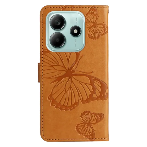 ART BUTTERFLY Peňaženkový obal pre Xiaomi Redmi Note 14 5G žltý
