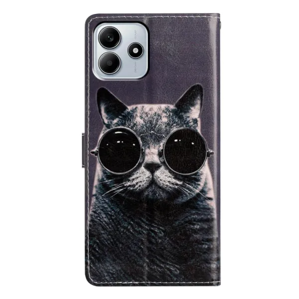 ART Peňaženkový kryt pre Xiaomi Redmi Note 14 5G SUNGLASSES CAT