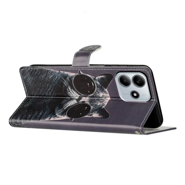 ART Peňaženkový kryt pre Xiaomi Redmi Note 14 5G SUNGLASSES CAT