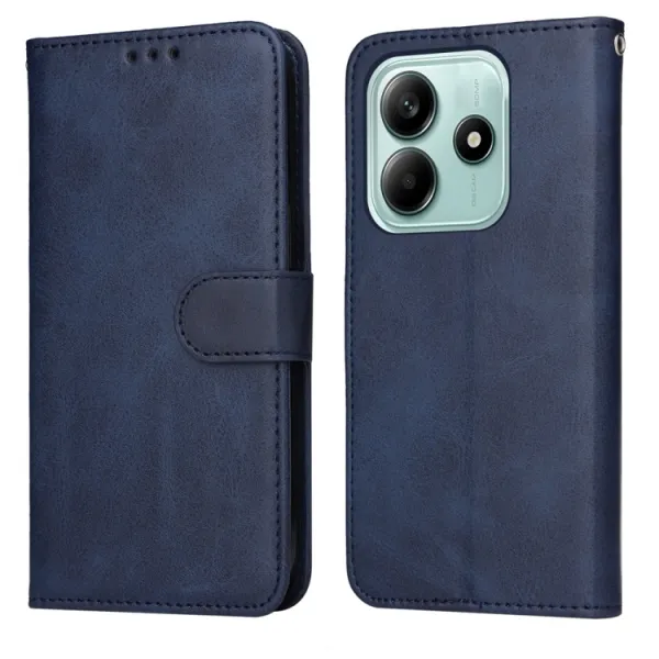 SMOOTH Peňaženkové puzdro pre Xiaomi Redmi Note 14 5G modré