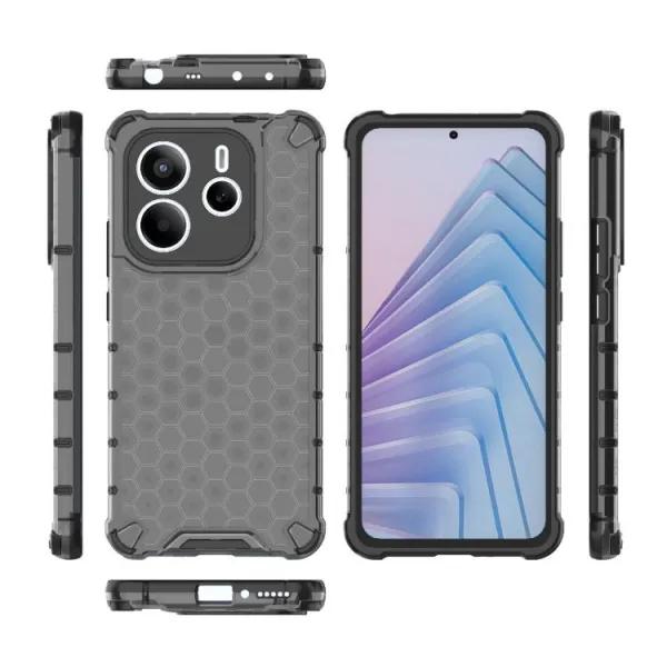 HONEYCOMB Ochranný kryt Xiaomi Redmi Note 14 5G čierny