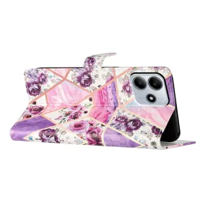 ART Peňaženkový kryt pre Xiaomi Redmi Note 14 5G PURPLE MARBLE