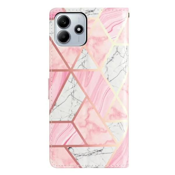ART Peňaženkový kryt pre Xiaomi Redmi Note 14 5G PINK MARBLE