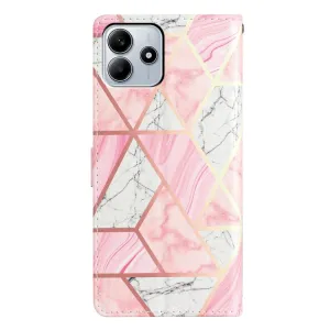 ART Peňaženkový kryt pre Xiaomi Redmi Note 14 5G PINK MARBLE