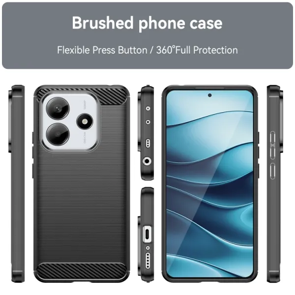 FLEXI TPU Ochranný kryt Xiaomi Redmi Note 14 5G čierny