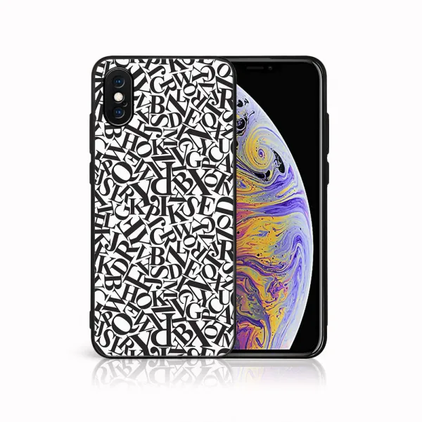 MY ART Ochranný kryt pre Apple iPhone X / XS ABCD (166)