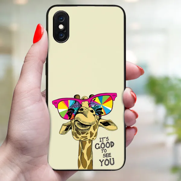 MY ART Ochranný kryt pre Apple iPhone X / XS GIRAFFE (180)