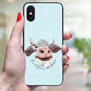 MY ART Ochranný kryt pre Apple iPhone X / XS HAPPY COW (181)