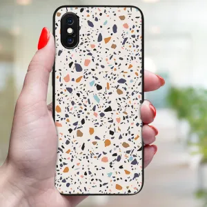 MY ART Ochranný kryt pre Apple iPhone X / XS BEIGE TERRAZZO (162)