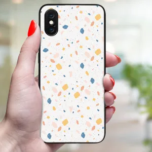 MY ART Ochranný kryt pre Apple iPhone X / XS ORANGE TERRAZZO (165)