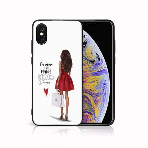 MY ART Ochranný kryt pre Apple iPhone X / XS RED DRESS (137)
