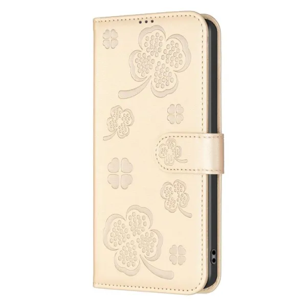 ART CLOVER Peňaženkový obal pre Xiaomi Redmi Note 14 zlatý