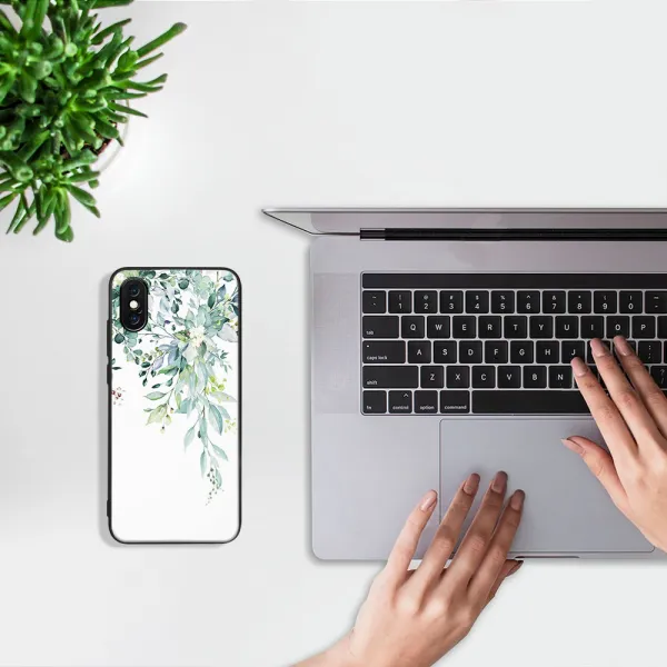 MY ART Ochranný kryt pre Apple iPhone X / XS GREENERY (155)