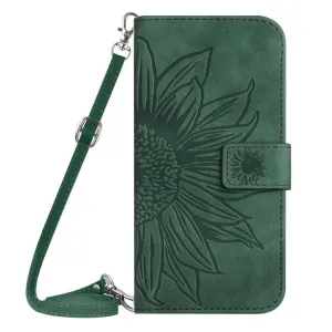 ART SUNFLOWER Peňaženkový obal so šnúrkou pre Apple iPhone Air zelený
