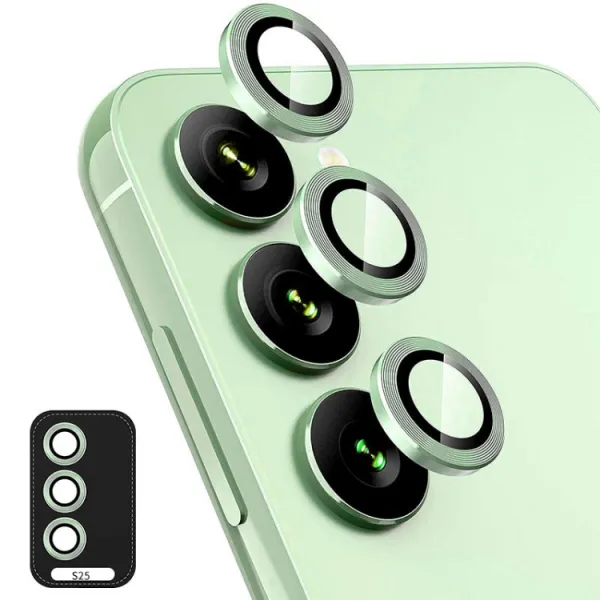 ENKAY ALU Sklo pre fotoaparát Samsung Galaxy S25 5G GREEN