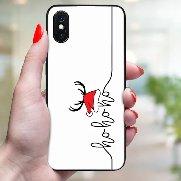 MY ART Kryt s vianočným dizajnom Apple iPhone X / XS HOHOHO (073)