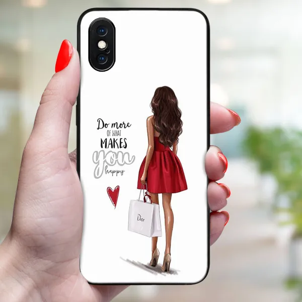 MY ART Ochranný kryt pre Apple iPhone X / XS RED DRESS (137)