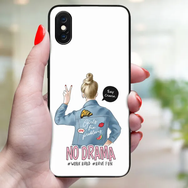 MY ART Ochranný kryt pre Apple iPhone X / XS NO DRAMA (138)