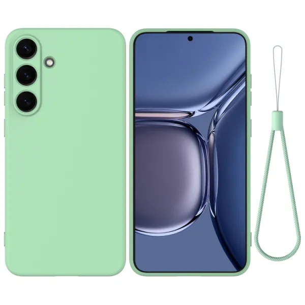 RUBBER Ochranný obal pre Samsung Galaxy S25+ 5G zelený