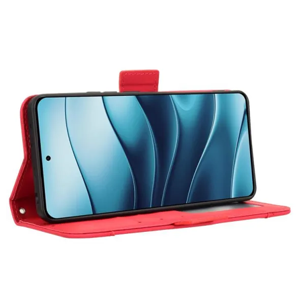SLOT Peňaženkový obal pre Xiaomi Redmi Note 14 červený