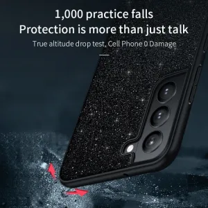 SULADA GLITTER Trblietavý ochranný kryt Samsung Galaxy S25 5G bronzový