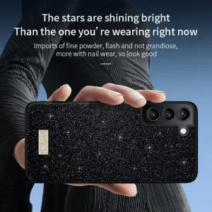 SULADA GLITTER Trblietavý ochranný kryt Samsung Galaxy S25 5G bronzový