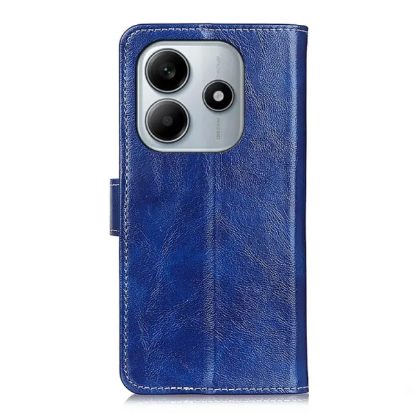 RETRO Peňaženkový obal Xiaomi Redmi Note 14 modrý