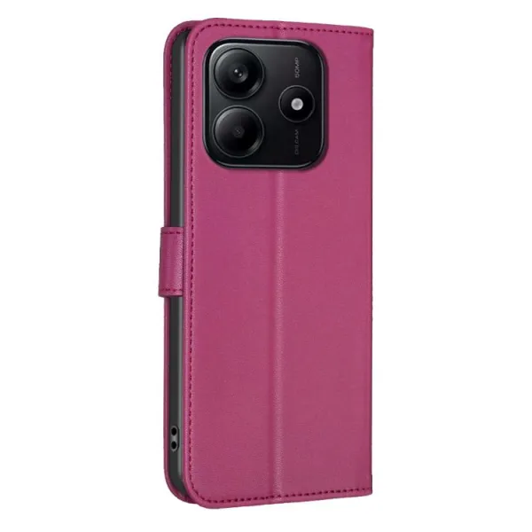 ART CLOVER Peňaženkový obal pre Xiaomi Redmi Note 14 bordový