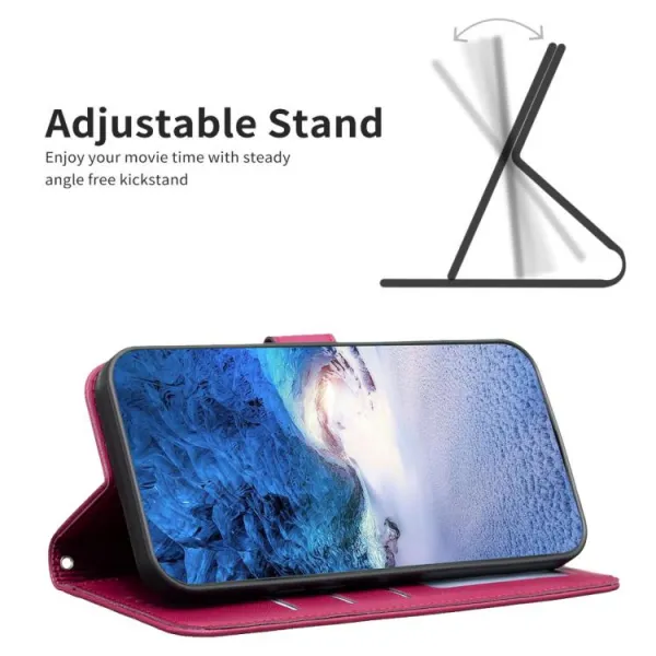 ART CLOVER Peňaženkový obal pre Xiaomi Redmi Note 14 bordový