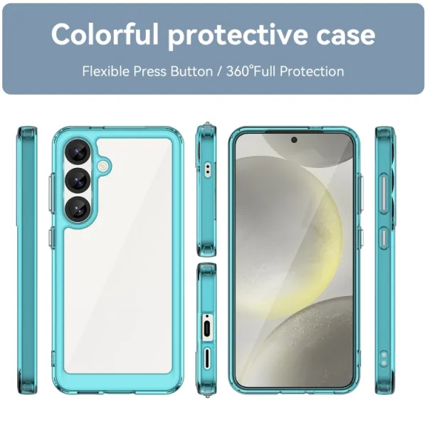 CRYSTAL Ochranný kryt pre Samsung Galaxy S25 5G tyrkysový