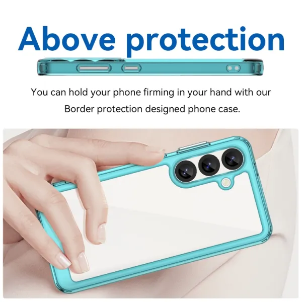 CRYSTAL Ochranný kryt pre Samsung Galaxy S25 5G tyrkysový