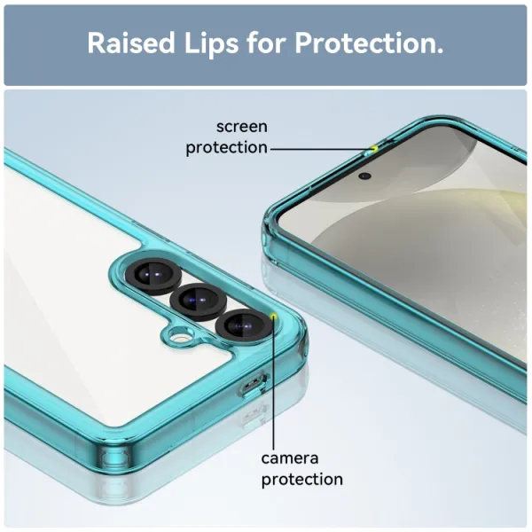 CRYSTAL Ochranný kryt pre Samsung Galaxy S25 5G tyrkysový