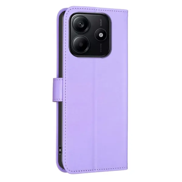 ART CLOVER Peňaženkový obal pre Xiaomi Redmi Note 14 fialový