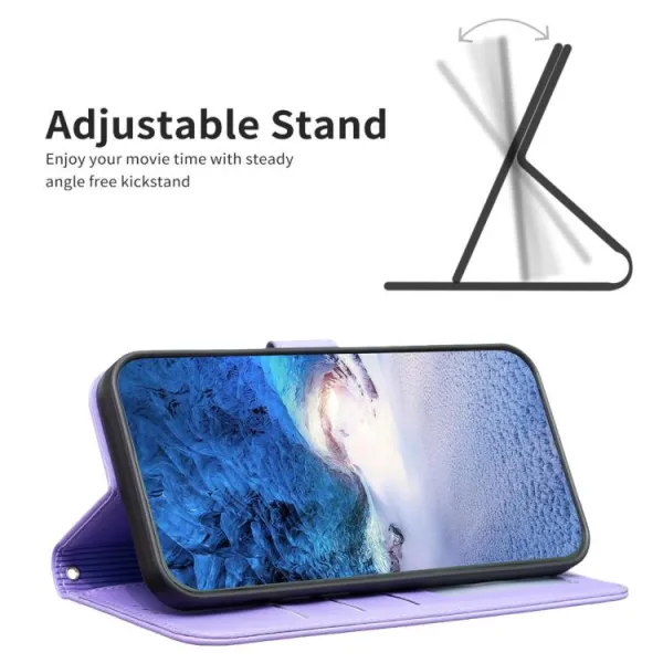 ART CLOVER Peňaženkový obal pre Xiaomi Redmi Note 14 fialový