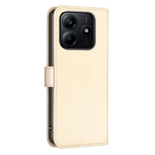 ART CLOVER Peňaženkový obal pre Xiaomi Redmi Note 14 zlatý