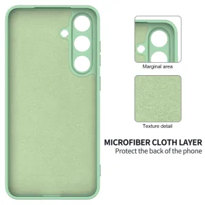 RUBBER Ochranný obal pre Samsung Galaxy S25+ 5G zelený