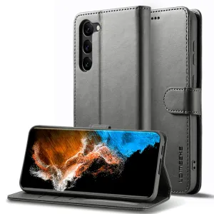 IMEEKE Peňaženkový obal pre Samsung Galaxy S25 5G čierny