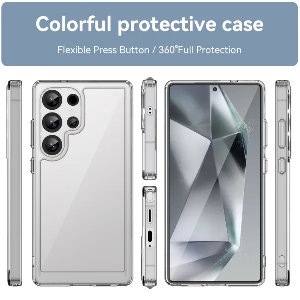 CRYSTAL Ochranný kryt pre Samsung Galaxy S25 Ultra 5G priehľadný