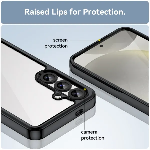CRYSTAL Ochranný kryt pre Samsung Galaxy S25+ 5G čierny