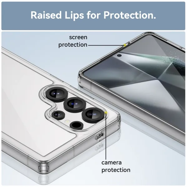 CRYSTAL Ochranný kryt pre Samsung Galaxy S25 Ultra 5G priehľadný