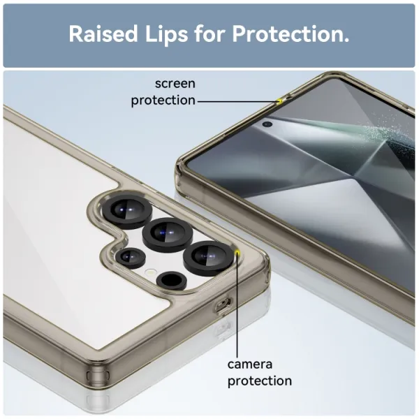CRYSTAL Ochranný kryt pre Samsung Galaxy S25 Ultra 5G šedý