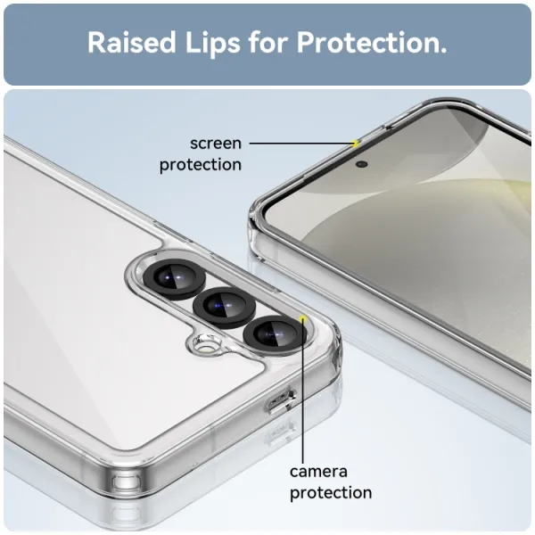 CRYSTAL Ochranný kryt pre Samsung Galaxy S25+ 5G priehľadný
